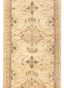 Blanched Almond Oushak 2' 10 x 7' 5 - SKU 65461