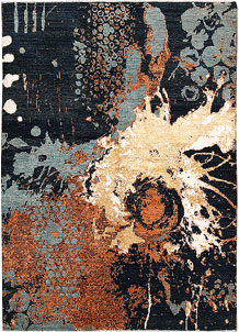 Multi Colored Abstract 5' 7 x 7' 9 - SKU 66240