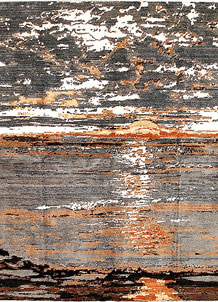 Multi Colored Abstract 8' x 9' 10 - SKU 66421