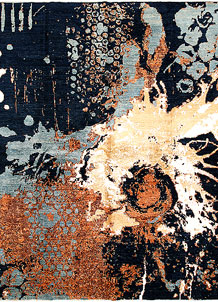 Multi Colored Abstract 7' 10 x 9' 9 - SKU 66424