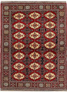 Dark Red Khal Mohammadi 4' 9 x 6' 4 - SKU 67061