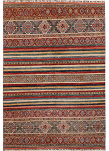 Multi Colored Kazak 5' 7 x 8' - SKU 67275