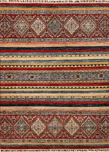 Multi Colored Kazak 5' 9 x 8' - SKU 67280