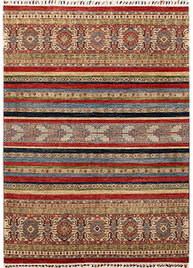 Multi Colored Kazak 5' 7 x 7' 9 - SKU 67291