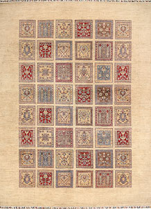 Multi Colored Kazak 8' x 10' - No. 67891