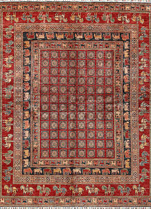 Multi Colored Kazak 8' 2 x 10' 1 - No. 67892