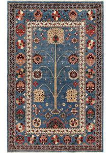 Steel Blue Ziegler 5' 10 x 9' 1 - SKU 68057