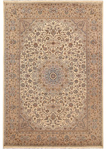 Blanched Almond Isfahan 5' 7 x 8' - SKU 68330