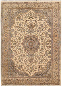 Navajo White Isfahan 5' 7 x 8' - SKU 68342