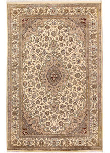 Blanched Almond Kirman 5' 5 x 8' 4 - SKU 68343