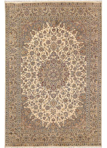 Blanched Almond Isfahan 5' 7 x 8' 4 - SKU 68348