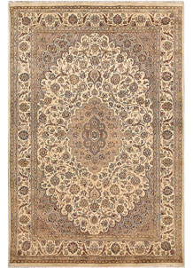 Blanched Almond Kirman 5' 6 x 8' 3 - SKU 68374