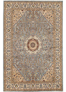 Light Slate Grey Tree of Life 6' 1 x 9' 2 - SKU 68391