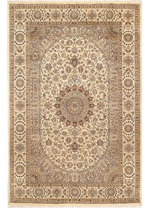 Blanched Almond Isfahan 6' 5 x 9' 10 - SKU 68402