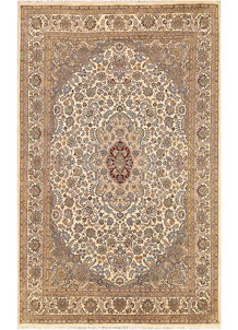 Blanched Almond Kirman 6' 8 x 10' 7 - SKU 68405