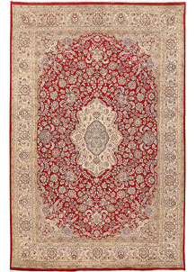 Firebrick Isfahan 6' 5 x 9' 10 - SKU 68420