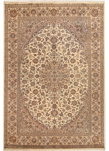 Bisque Isfahan 6' 7 x 9' 8 - SKU 68423
