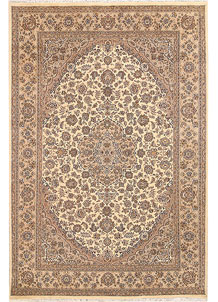 Blanched Almond Isfahan 6' 7 x 9' 9 - SKU 68448