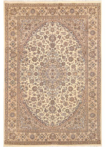 Blanched Almond Isfahan 6' 7 x 9' 9 - SKU 68452