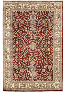Saddle Brown Mahal 6' 7 x 9' 8 - SKU 68457