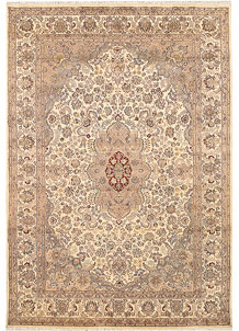 Blanched Almond Isfahan 6' 7 x 9' 5 - SKU 68469