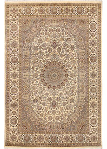 Blanched Almond Isfahan 6' 6 x 9' 9 - SKU 68482