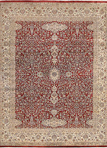 Firebrick Mahal 7' 11 x 10' 1 - SKU 68571