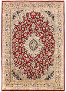 Firebrick Isfahan 5' 6 x 7' 11 - SKU 68736