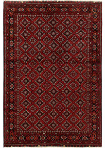 Maroon Khal Mohammadi 6' 6 x 9' 7 - SKU 69444