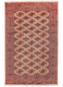 Dark Salmon Bokhara 5' 3 x 8' 3 - SKU 72021