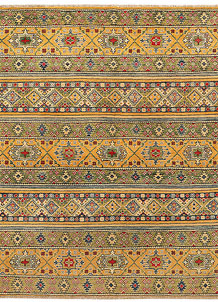Goldenrod Kazak 5' 10 x 6' 8 - SKU 72464