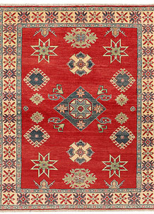 Red Kazak 5' 2 x 6' 3 - SKU 72465