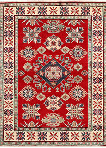 Red Kazak 5' 1 x 6' 7 - SKU 72466