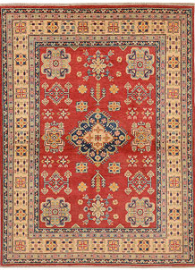 Red Kazak 4' 11 x 6' 8 - SKU 72710