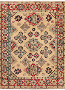 Navajo White Kazak 5' 2 x 6' 8 - SKU 72846