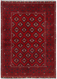 Firebrick Khal Mohammadi 4' 8 x 6' 5 - SKU 72884