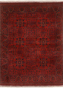 Firebrick Khal Mohammadi 4' 8 x 6' 3 - SKU 73289