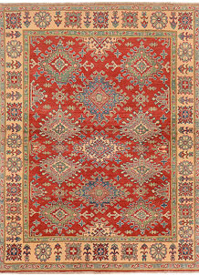 Red Kazak 4' 10 x 6' 4 - SKU 73349