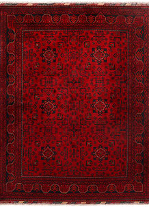 Firebrick Khal Mohammadi 4' 11 x 6' 4 - SKU 73397