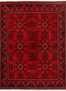 Firebrick Khal Mohammadi 4' 10 x 6' 3 - SKU 73399