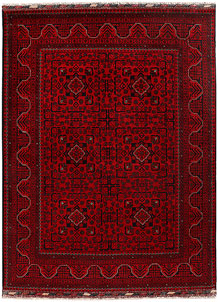 Firebrick Khal Mohammadi 4' 11 x 6' 6 - SKU 73401