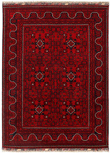 Firebrick Khal Mohammadi 4' 11 x 6' 8 - SKU 73408